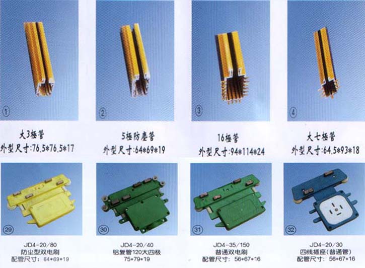 多极管式滑触线